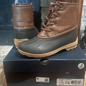 EUC Sperry Boy’s Port Boot - Tan and Brown